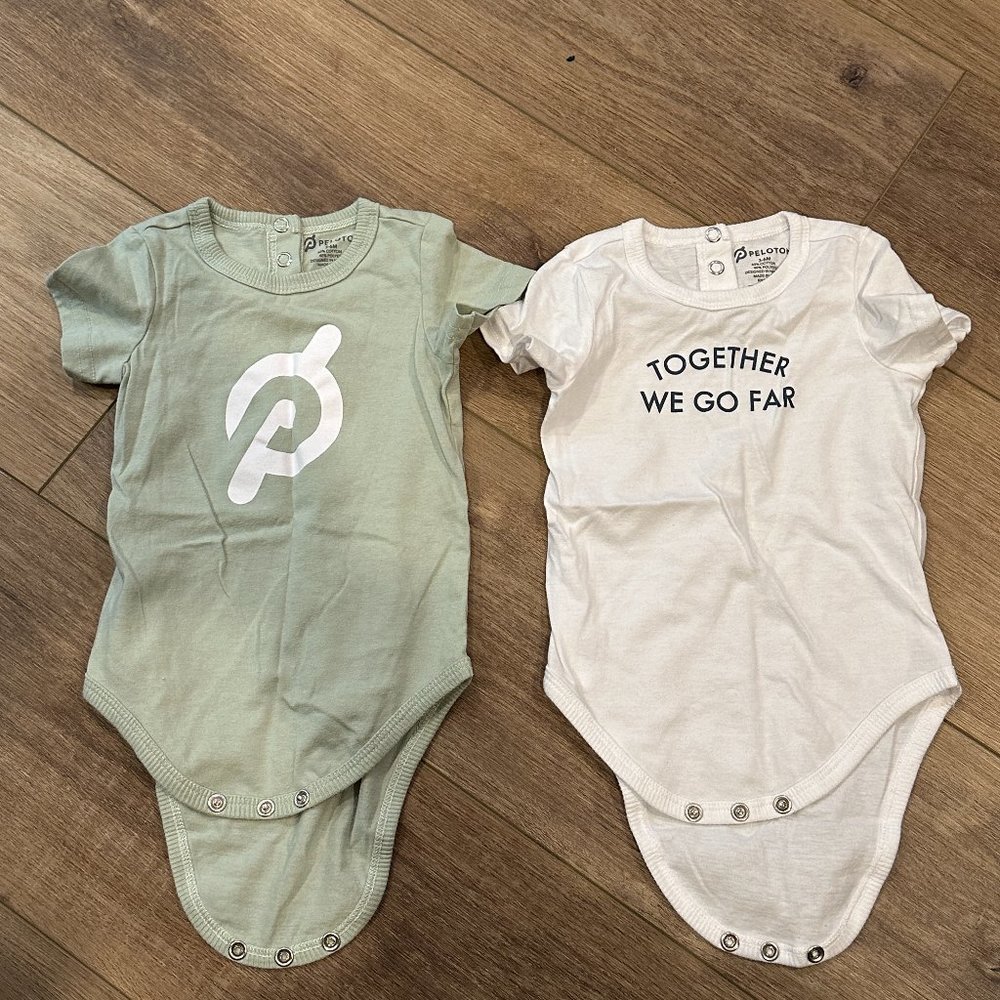 2 Peloton Onesie 3-6 Months - Baby Bodysuits